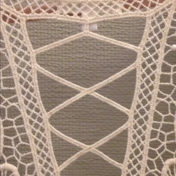 Crochet  Boho Ivory or cream vest - Picture 2 of 4